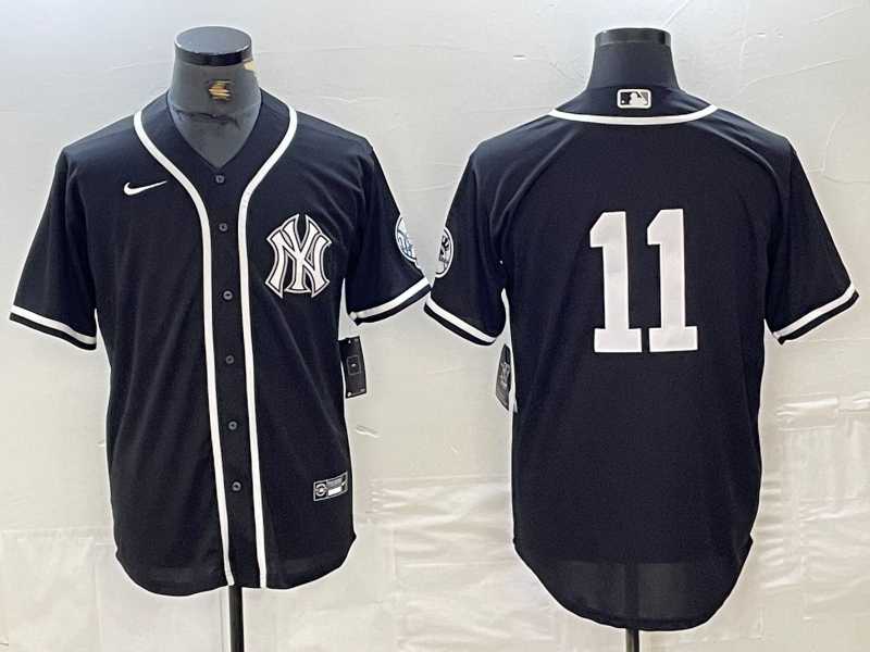 Men's New York Yankees #11 Anthony Volpe No Name Black White Cool Base Stitched Jersey,We sell and wholesale Men's New York Yankees #11 Anthony Volpe No Name Black White Cool Base Stitched Jersey on line form chian!